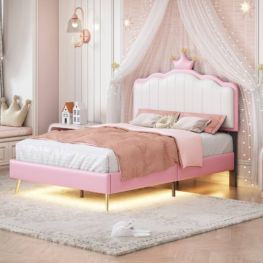 ◆つむぎ◆ Taomika, Full Size Tufted Upholstered Platform Bed Frame